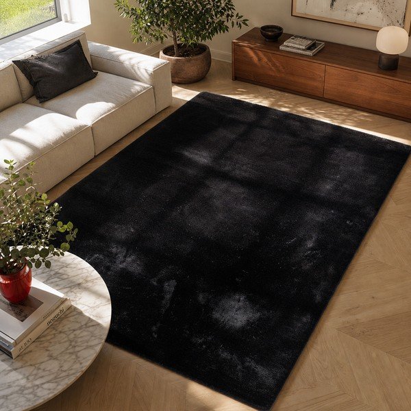 Covor Universal Fox Liso, 80 x 150 cm, negru-image-4