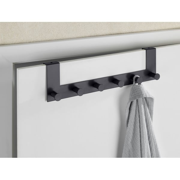 Cuier de ușă negru din metal 39 cm Celano – Wenko-image-1