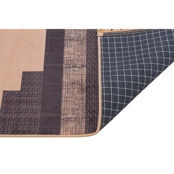 Covor tip traversă  lavabil maro-bej 300x100 cm - Vitaus-image-2