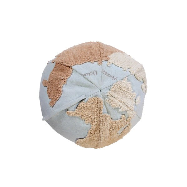 Fotoliu puf pentru copii albastru/bej World Map – Lorena Canals-image-3