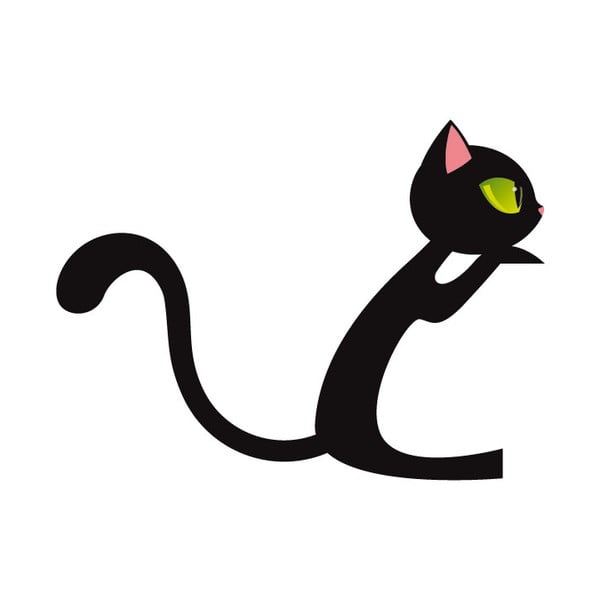 Autocolant Fanastick Black Cat-image-1