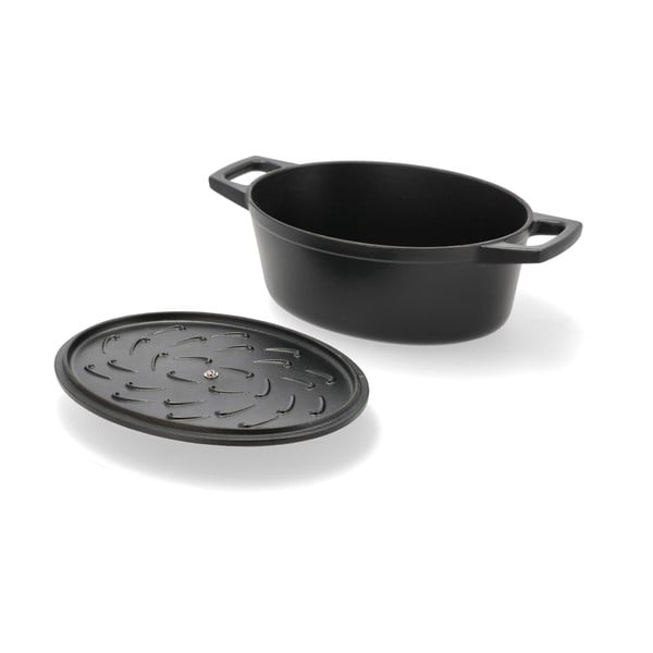 Oală cu capac din fontă 3,8 l adecvată pentru plita cu inducție – Holm-image-3