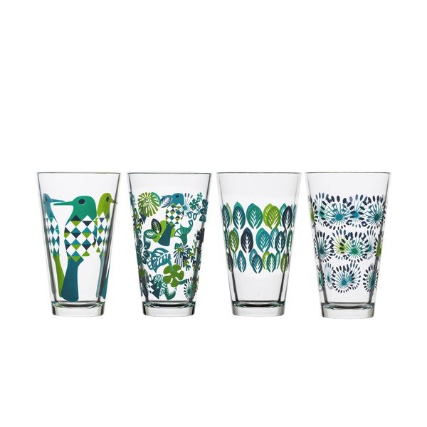 Set 4 pahare Sagaform Fantasy 300 ml, verde 