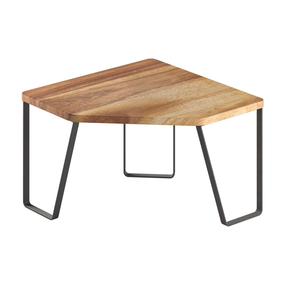 Raft suplimentar negru mat/în culoare naturală pentru colț din lemn 25x25 cm York – Metaltex