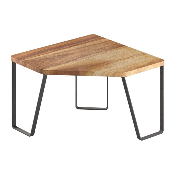 Raft suplimentar negru mat/în culoare naturală pentru colț din lemn 25x25 cm York – Metaltex