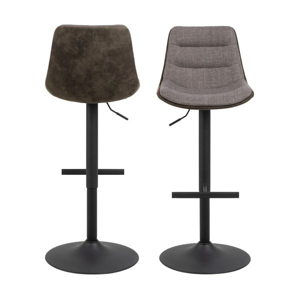 Scaun de bar gri cu înălțime ajustabilă (înălțime șezut 86 cm) Adisa – Actona-image-2