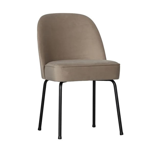 Scaune de dining bej 2 buc. din catifea Vogue – WOOOD