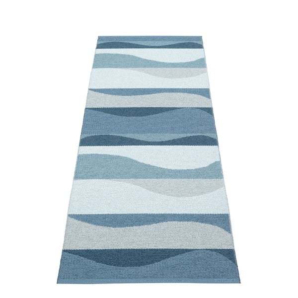 Covor tip traversă pentru interior și exterior albastru 70x200 cm Urvi Water – Pappelina-image-2