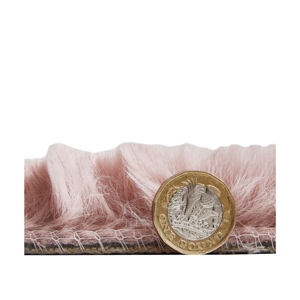 Covor Think Rugs Teddy, 120 x 170 cm, roz-image-3