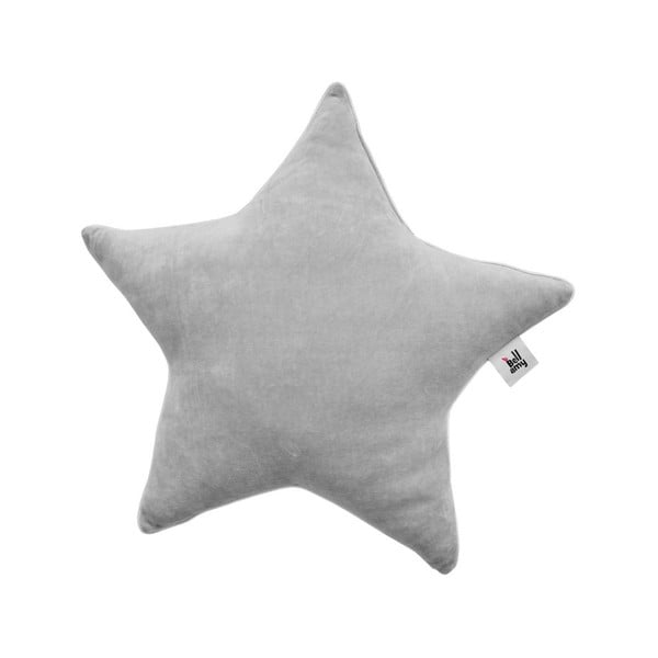 Pernă din bumbac în formă de stea pentru copii BELLAMY Velvet, gri