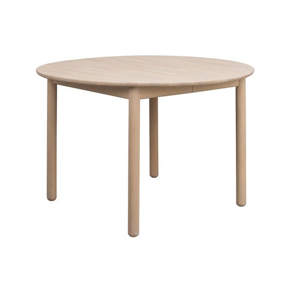 Masă de dining rotundă extensibilă din lemn de stejar ø 120 cm Derrymore – Rowico