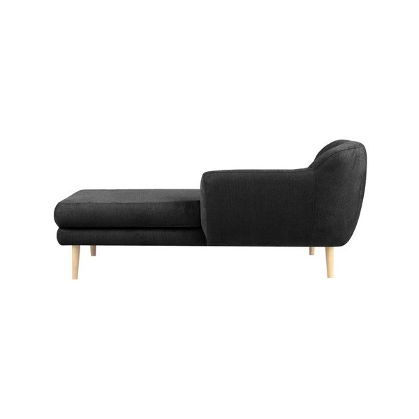  Șezlong Mazzini Sofas Sardaigne, gri închis-image-3