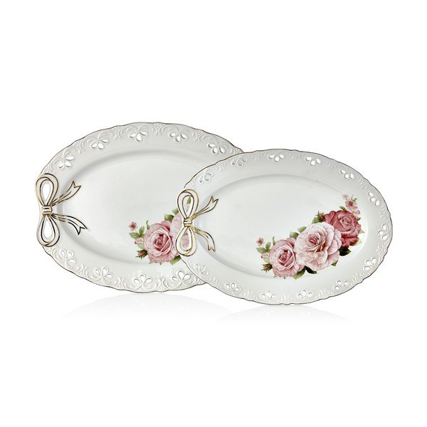 Set 2 farfurii din porțelan Dina