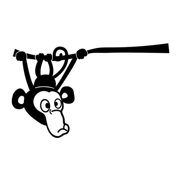 Autocolant Ambiance Little Monkey On A Tree-image-1