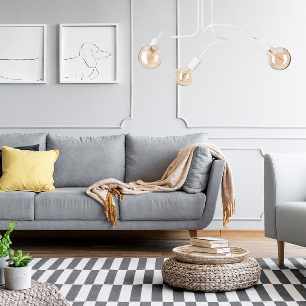 Plafonieră albă 55x55 cm Domino – LAMKUR-image-3