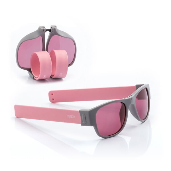 Ochelari de soare pliabili InnovaGoods Sunfold PA1, roz