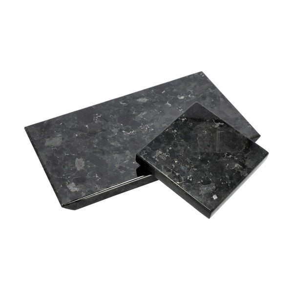 Platou servire din granit RGE Black Crystal, 20 x 35 cm, negru-image-3