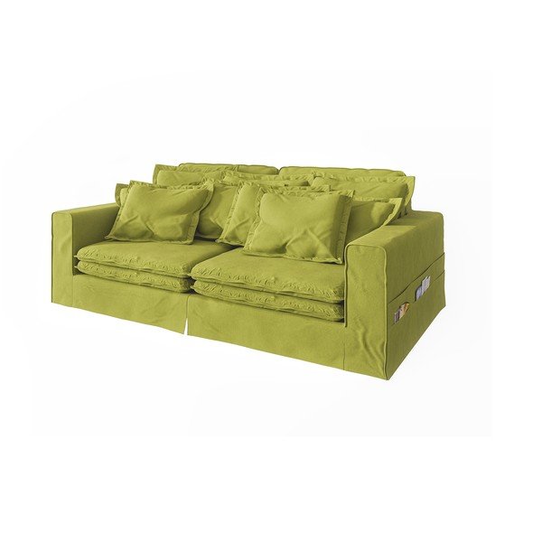 Canapea verde-deschis 236 cm Nora – Ropez-image-2