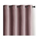 Draperie maro deschis dimout (semi-opacă) din catifea 140x270 cm Eyelets – Restilo