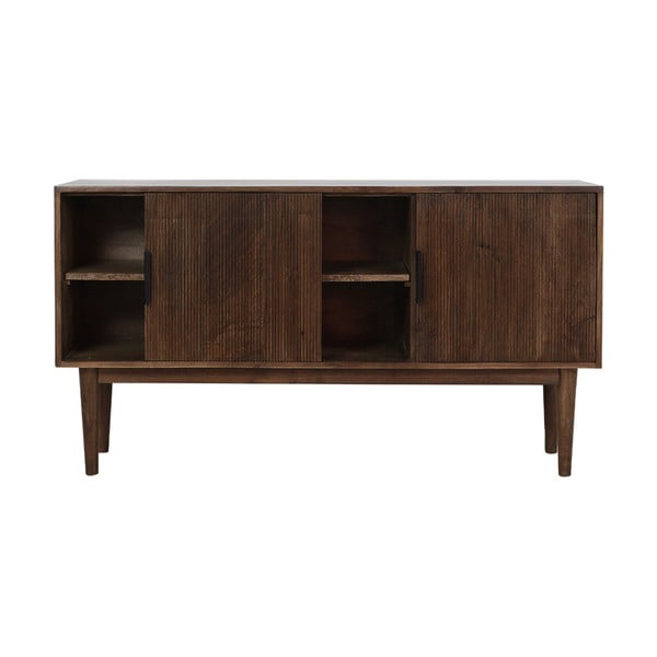 Comodă maro închis joasă din lemn  150x80 cm Bitika – Light & Living-image-3