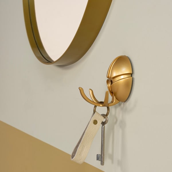 Cârlig auriu de montat pe perete din plastic Tick – Spinder Design-image-3