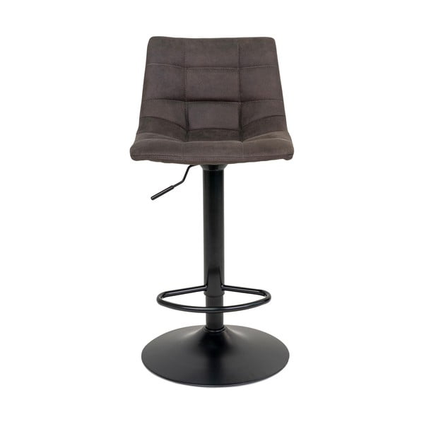 Scaune de bar gri-închis cu înălțime ajustabilă 2 buc. tapițate (înălțime șezut 63 cm) Middelfart – House Nordic-image-2