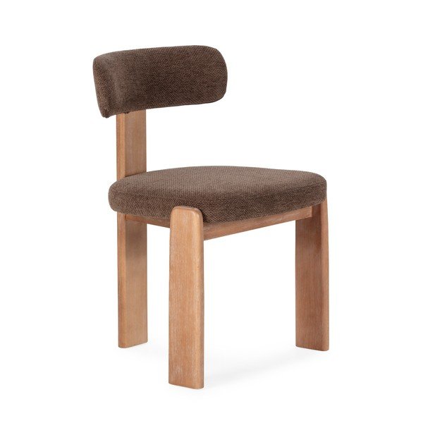 Scaune de dining maro 2 buc. tapițate Nadia – MOME-image-3