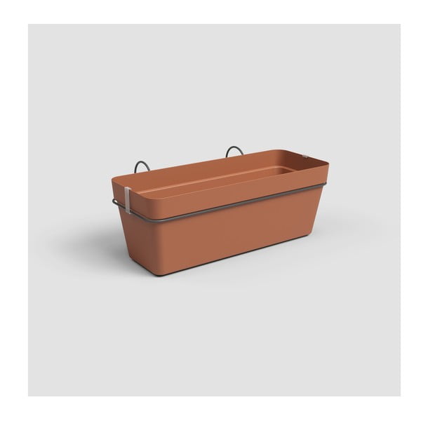 Jardinieră din plastic reciclat de agățat / de perete/cu sistem de auto-irigare 50 cm Capri – Artevasi-image-1