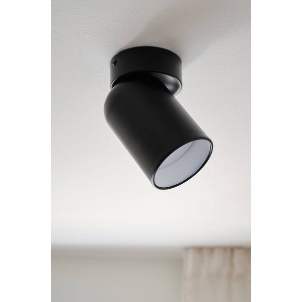Spot negru cu structură flexibilă/cu intensitate reglabilă din metal ø 10,5 cm Ara – Jotex-image-2