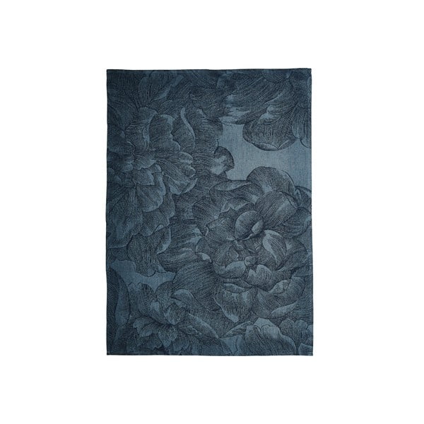 Prosop din bumbac pentru bucătărie Södahl Rose, albastru, 50 x 70 cm