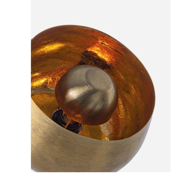 Veioză aurie din metal cu abajur din metal (înălțime 24,5 cm) Ishan – Bizzotto-image-2