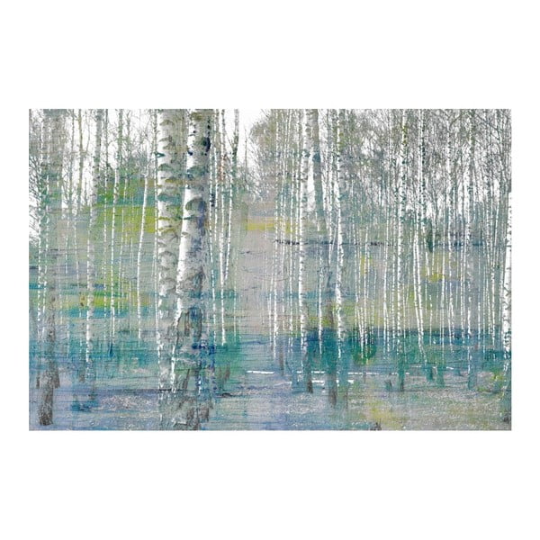 Tablou Marmont Hill Teal Tree Forest, 45 x 30 cm