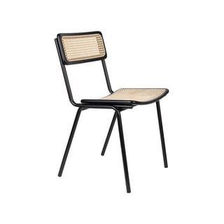 Set 2 scaune dining din ratan negru Jort- Zuiver