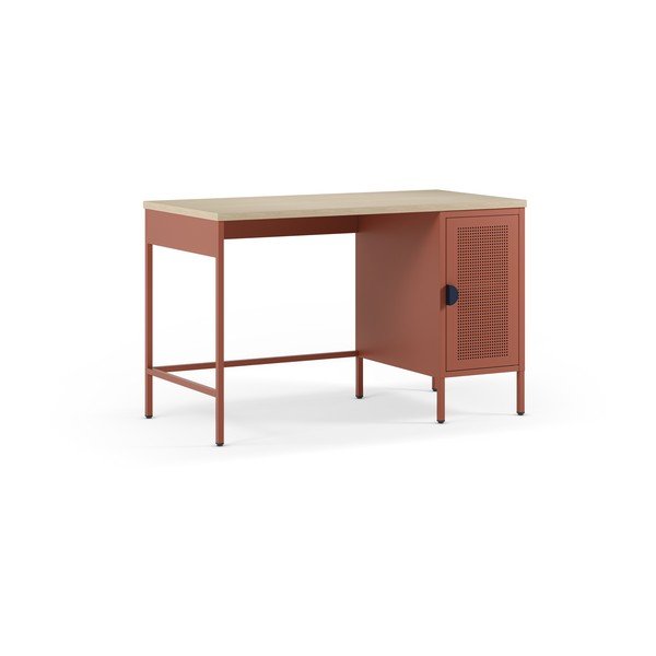 Birou cu blat cu aspect de lemn de stejar 60x120 cm Sayla – Marckeric