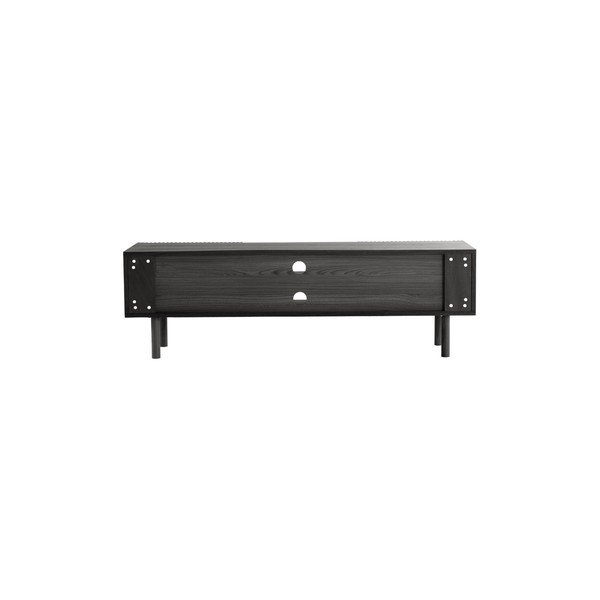 Comodă TV neagră cu aspect de lemn de frasin 160x50x43 cm Sion – Jotex-image-3