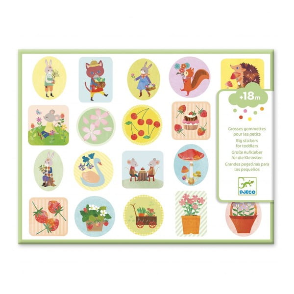 Stickere pentru copii Djeco „Grădină”