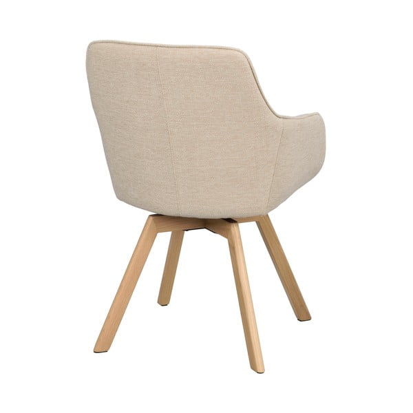 Set de scaune de sufragerie bej 2 buc. tapițat Alison – Rowico-image-3