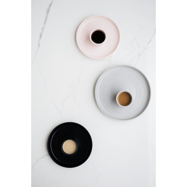 Farfurie din gresie pentru desert ÅOOMI Dust, ø 17 cm, roz deschis-image-1