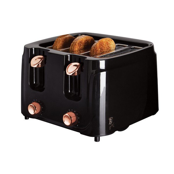 Prăjitor de pâine negru Black Rose Collection - BerlingerHaus