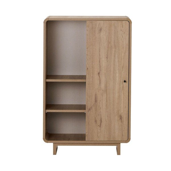 Dulap în culoare naturală deschisă cu aspect de lemn de stejar 70x110x34 cm Torina – Nordure-image-4