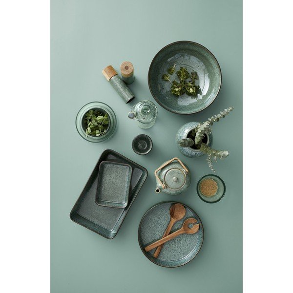Set de râșnițe de sare și piper verde 2 buc. din ceramică Gastro Green – Bitz-image-1