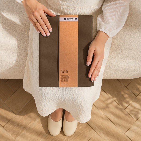 Draperie maro dimout (semi-opacă) 140x250 cm Carli – Restilo-image-4