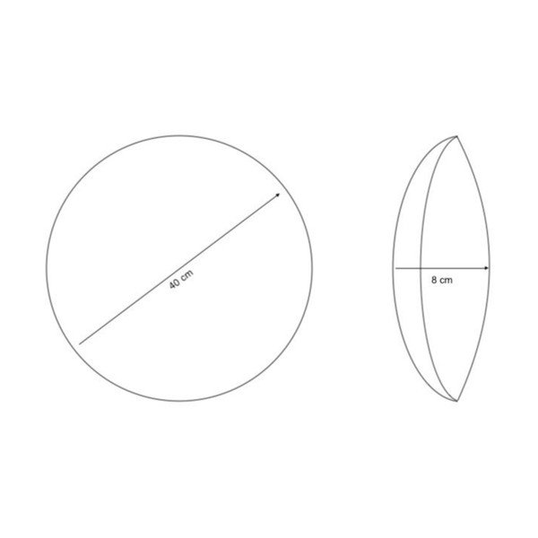 Pernă decorativă din sherpa ø 40 cm Sherpa – Casa Selección-image-2