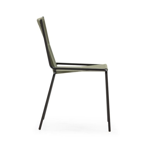 Scaune de dining verzi stivuibile 2 buc. din metal Emily – Marckeric-image-4