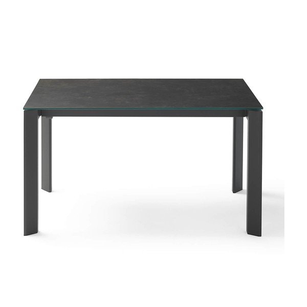 Masă extensibilă sømcasa Lisa, lungime 140/200 cm, negru-image-1