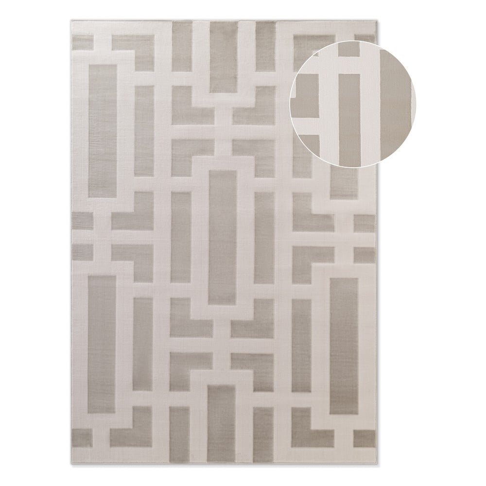 Covor gri/crem 160x235 cm Perles Onyx – Elle Decoration