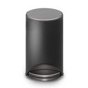 Coș de gunoi negru mat cu pedală din metal 10 l Arc – Joseph Joseph