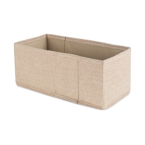 Cutie de depozitare bej din material textil 28x12x12 cm Sandy – Compactor-image-1