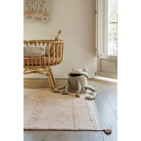 Covor roz deschis lavabil/țesut manual din bumbac 140x200 cm Bloom Rose – Lorena Canals-image-3