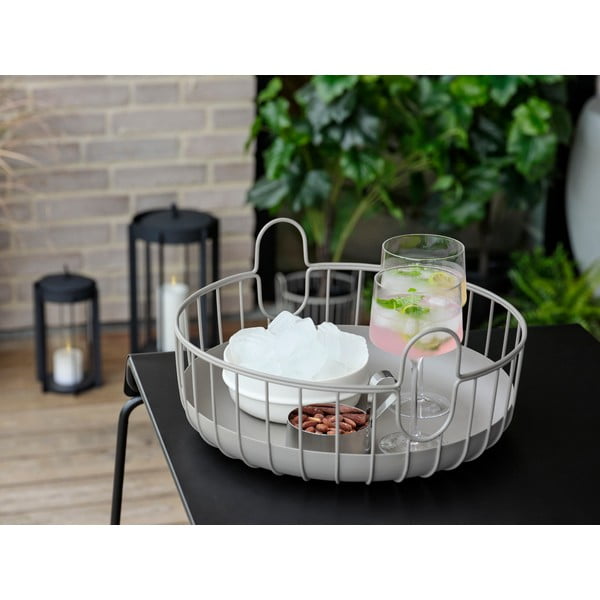 Coș de depozitare din sârmă din metal ø 38x18 cm Inu – Zone-image-1